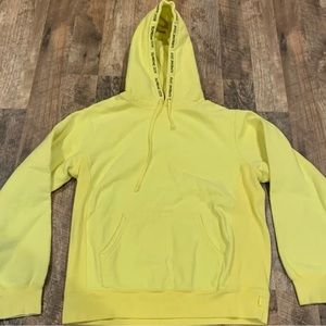 Supreme Yellow Hoodie With embroidered hood